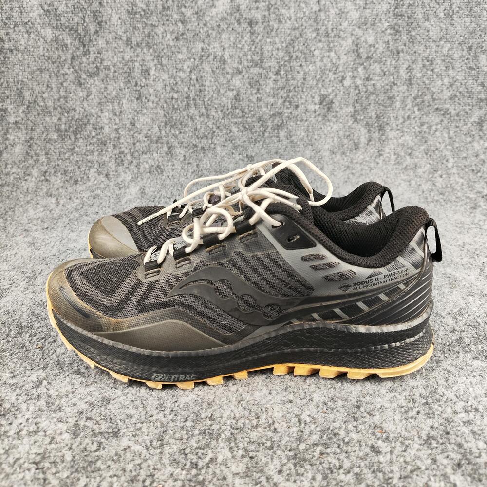 Saucony Xodus 11 Shoes Womens Size 8 Gray Mesh Trail Running Sneakers Low Top